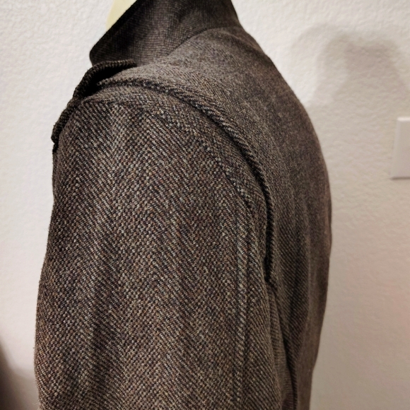 BKE Men Zip Down Wool Military Coat with Six Pockets - Picture 5 of 9